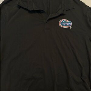 lululemon athletica Black Polo with Colorful Logo